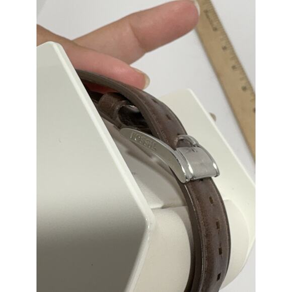 Fossil Smartwatch Q Founder DW1 Brown Leather Band With charger Base No Cable - Picture 11 of 11